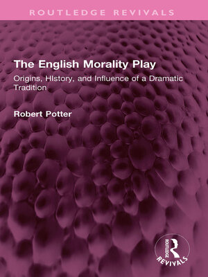 cover image of The English Morality Play